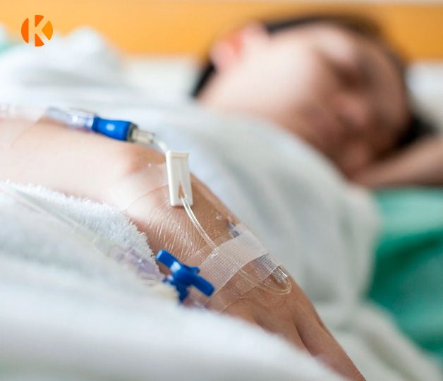 Пациент на больничной койке