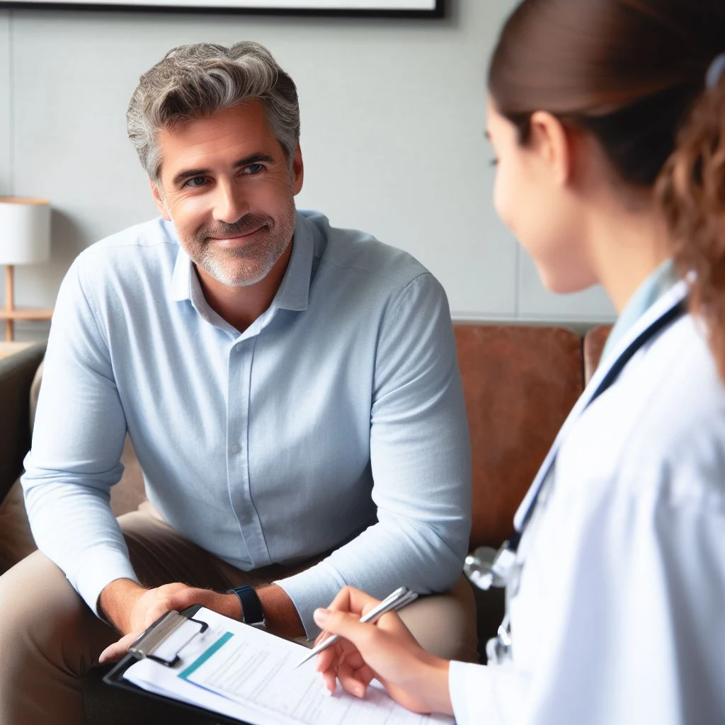 Мужчина на приеме врача